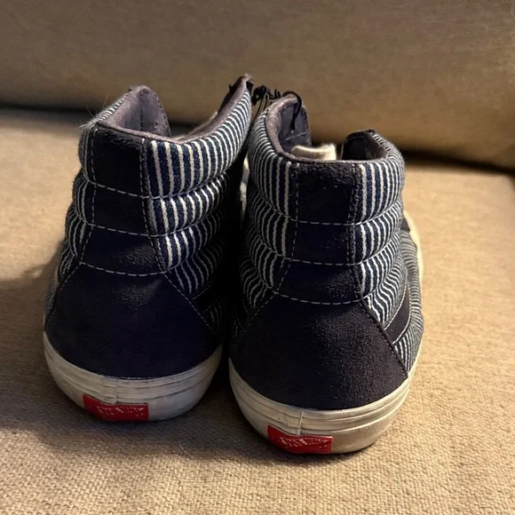 Vans Blue reissue Parisian night sk8-hi High-Top Sneakers Vault, Rare, size 12 - Picture 4 of 12